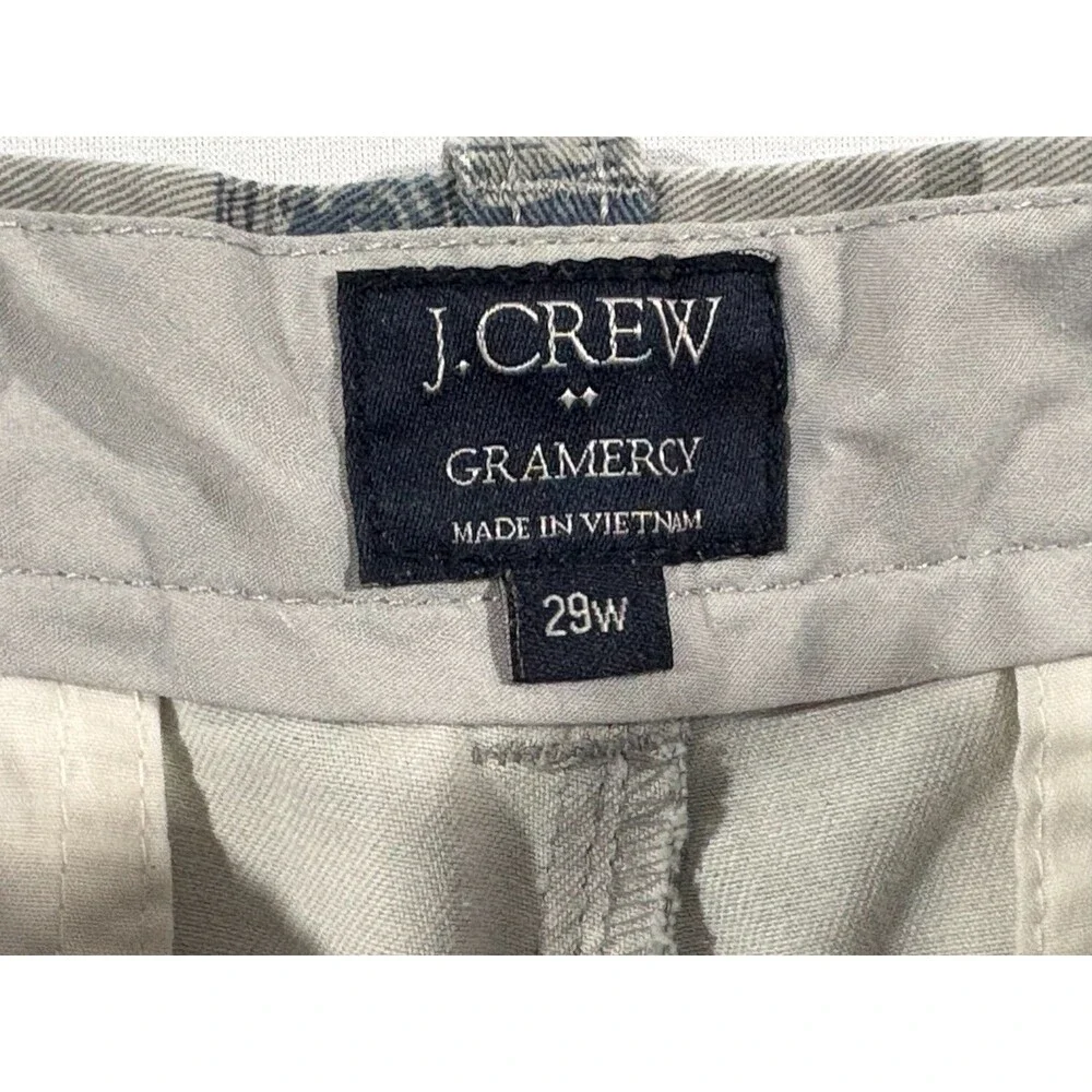 J.CREW Gramercy Chino Shorts Mens Gray Boat Nautical Cotton 8